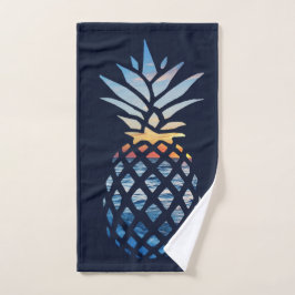 Tropical Sunset Beach Pineape Handtuch