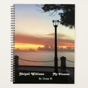 Tropical Sunset Island Foto personalisieren Planer