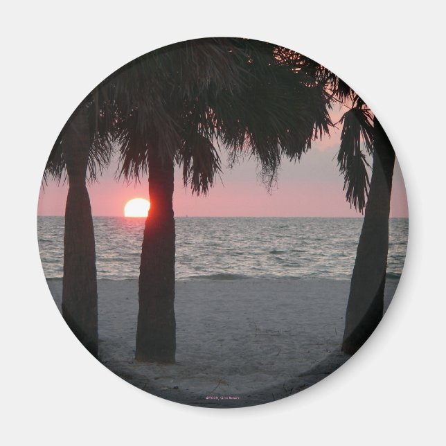 Tropical Sunset Magnet (Vorne)
