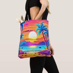 Tropical Sunset Oasis Tasche