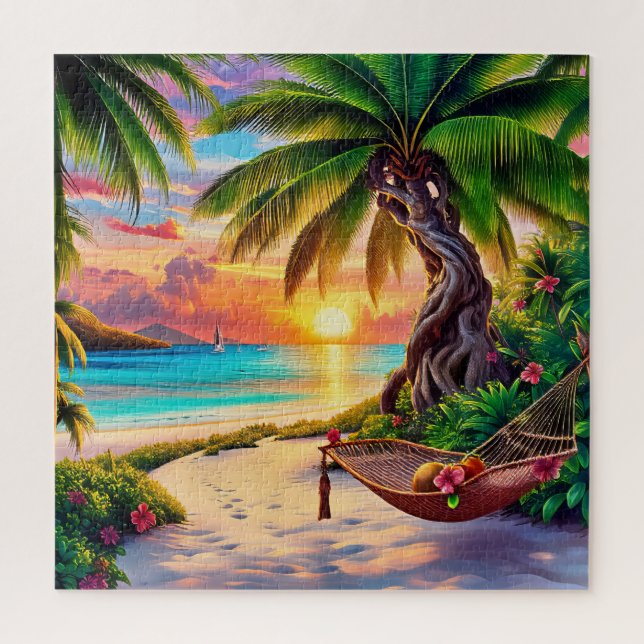Tropical Sunset Paradise (Vertikal)