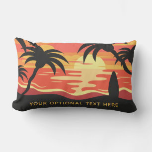 Tropical Sunset personnalisé lancer des oreillers 