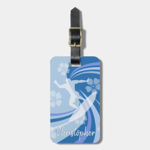 Tropical Surf Blue Gepäckanhänger