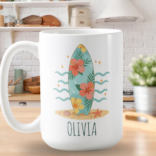 Tropical Surfer – Hibiskus-Träume Kaffeetasse