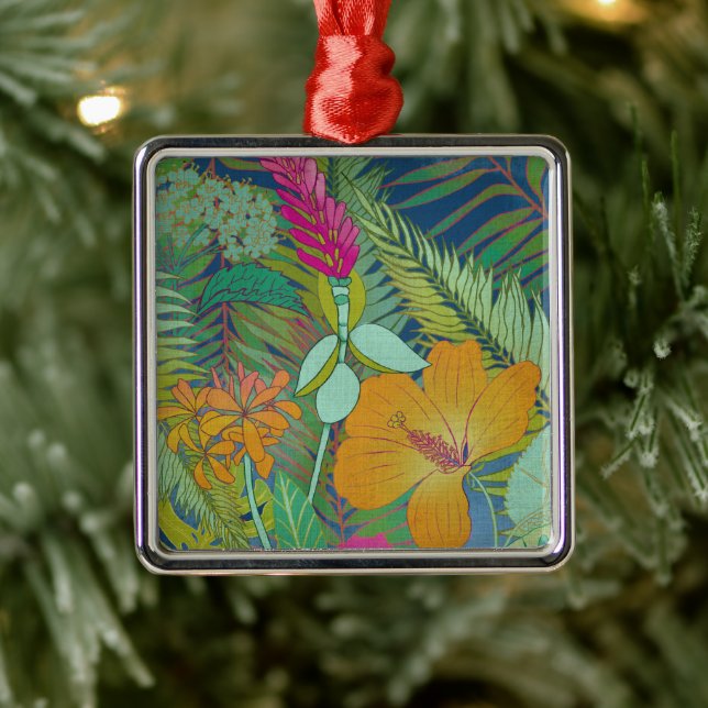 Tropical Tapestry II Ornament Aus Metall (Baum)