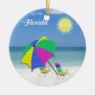 Tropical Thème de Noël Ornements de Floride