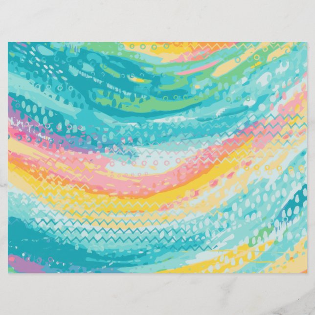 Tropical Tide Pool Dreams Papier à rebut (Devant)