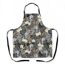 Tropical Tiger Hawaiian Palm Jungle Gray