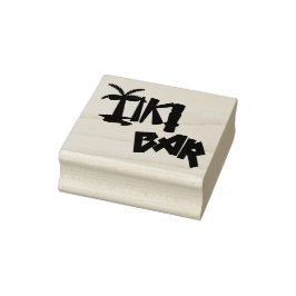 Tropical Tiki Bar Gummistempel