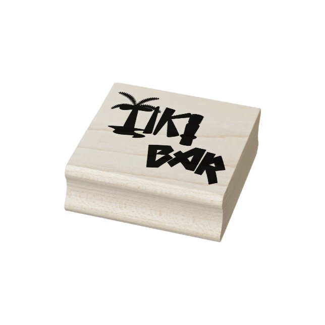 Tropical Tiki Bar Gummistempel (Stempel)