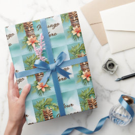 Tropical Tiki Party Geschenkpapier