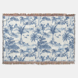 Tropical Toile De Jouy Decke