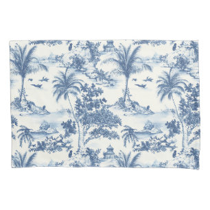 Tropical Toile De Jouy Kissenbezug
