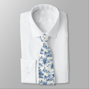 Tropical Toile De Jouy Krawatte