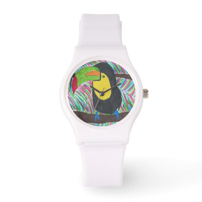 Tropical Toucan Watch Armbanduhr (Vorderseite)