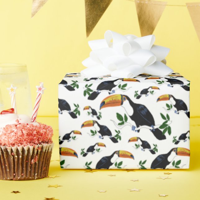 Tropical Toucans - Playful Jungle Geschenkpapier (Geburtstagsparty)