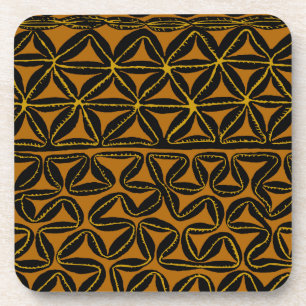 Tropical Tribal South Seas Tapa Getränkeuntersetzer