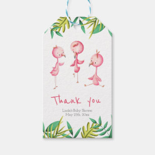 Tropical Triplets Flamingo Personalisiert Vielen D Geschenkanhänger