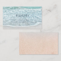 Tropical Turquoise Ocean Gift Registry