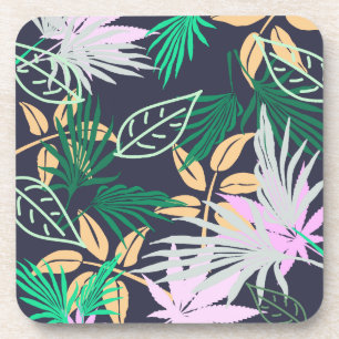 Tropical Vibes Blätter Pflanze Getränkeuntersetzer