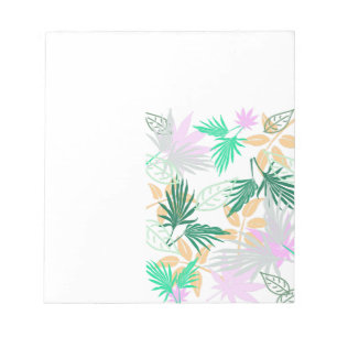 Tropical Vibes Blätter Pflanze Notizblock