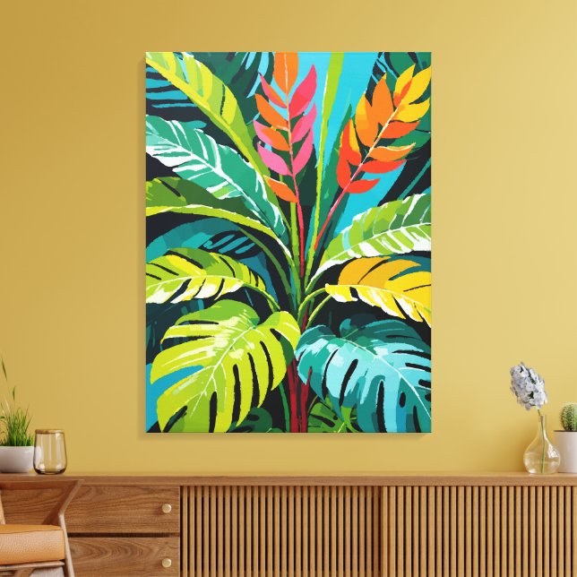 Tropical Vibes Leinwanddruck (Insitu (Wohnzimmer))