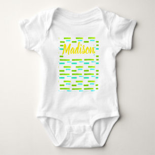 Tropical Vibes Madison Fügen Sie Ihren Namen Baby  Strampler