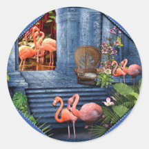 Tropical Vintag Blue Marble Palace