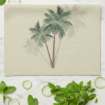 Tropical Vintage Palm Trees on Pale Green Geschirrtuch<br><div class="desc">Retro Vintage Palmen auf hellgrünem Hintergrund ist eine unterhaltsame Ergänzung zu Ihrer Küche. Mehr Artikel in diesem Muster in unserem Geschäft.</div>