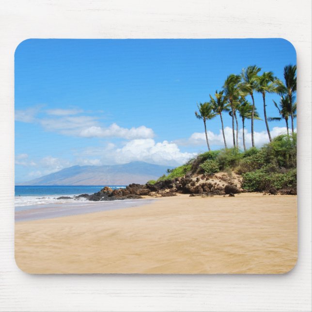 Tropical Wailea Beach, Maui Hawaii Mousepad (Vorne)