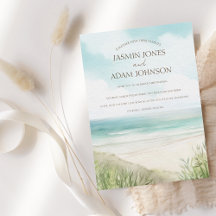 Tropical Watercolor Beach Hochzeit