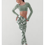 Tropical Watercolor Modern Oasis Leaves Leggings<br><div class="desc">Die neue Kollektion Tropical Watercolor Moderne Oasis Blätter Muster ist ab sofort auf Zazzle erhältlich! Tauchen Sie ein in die lebendige Schönheit der Natur mit diesen atemberaubenden Produkten, die eine zeitgenössische Drehung auf tropischem Laub bieten.Wählen Sie aus einer großen Auswahl an Produkten, um Ihre Bedürfnisse und Ihren persönlichen Stil zu...</div>