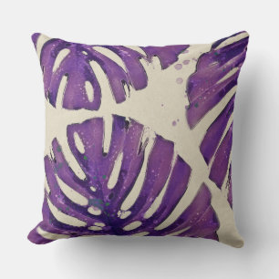 Tropical Watercolor Monstera Dekoration Kissen