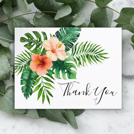 Tropical Watercolor Vielen Dank, dass Sie sich für Ankündigungspostkarte