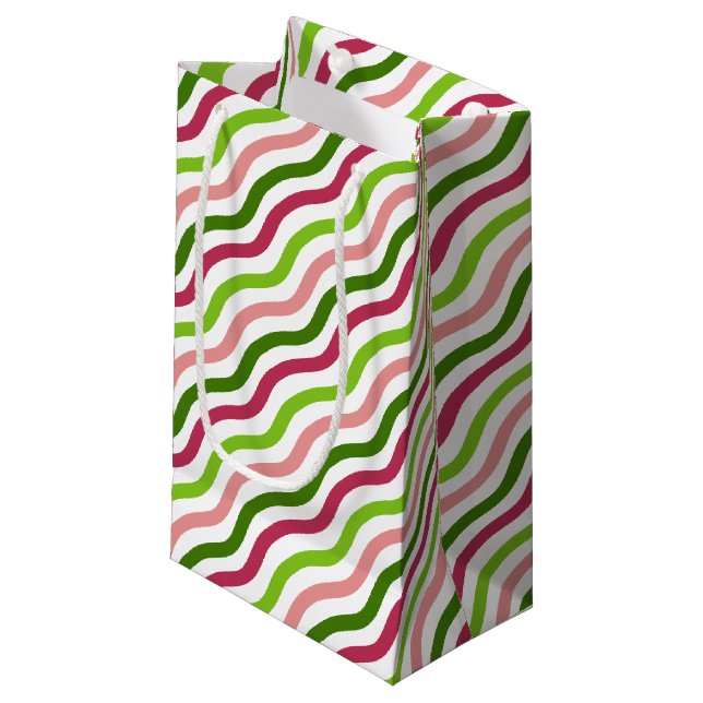 Tropical Wave Simple Strip Geschenktasche Kleine Geschenktüte (Vorderseite Schrägansicht)