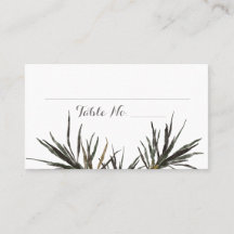 Tropical Wedding Palm Tree Blätter Flat Platzkarte