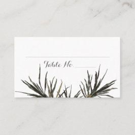 Tropical Wedding Palm Tree Blätter Flat Platzkarte