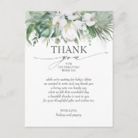 Tropical White King Protea Babydusche Danke