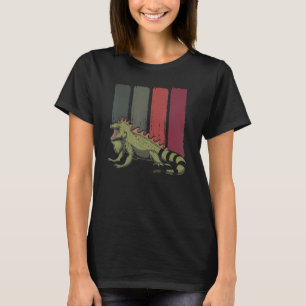 Tropical Wildlife Lizard Animal Reptile Retro Igua T-Shirt