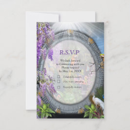 Tropical Wisteria Paradise at Golden Palace RS RSVP Karte