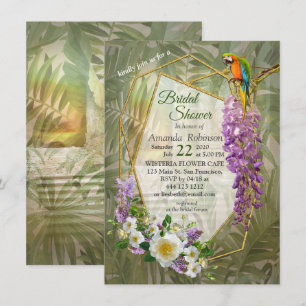 Tropical Wisteria Paradise Einladung