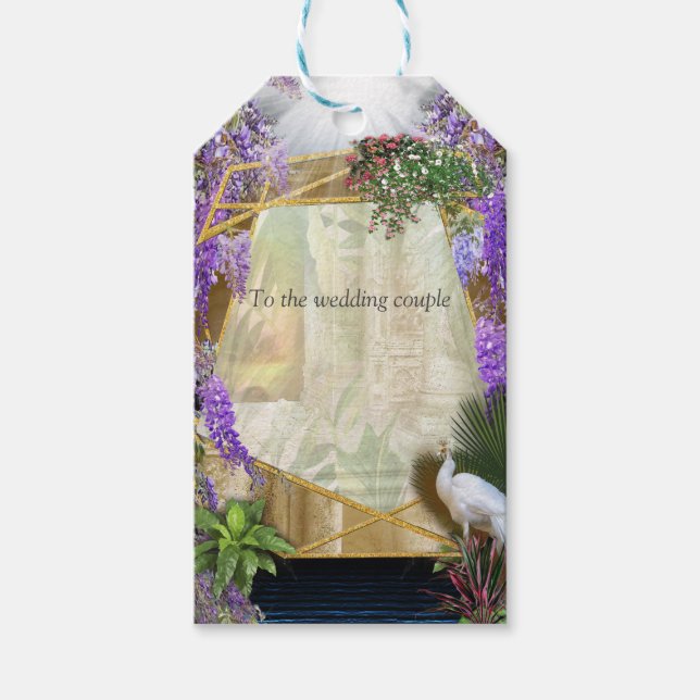 Tropical Wisteria Paradise Geschenkanhänger (Vorderseite)