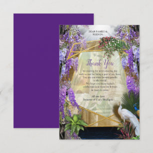 Tropical Wisteria Paradise RSVP Karte
