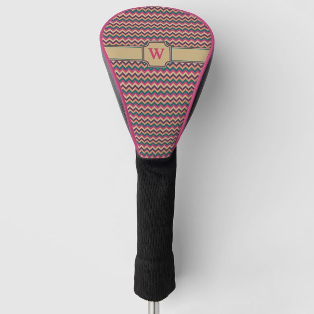 Tropical Zigzag Treiberabdeckung Golf Headcover (Vorderseite)