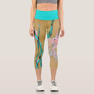 Tropicaler Fantail-Fisch Aquarell  Capri Leggings