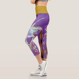 Tropicaler Fantail-Fisch Aquarell  Capri Leggings