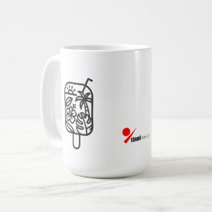Tropicaler Sommer Schluckt Kaffeetasse Minimalis