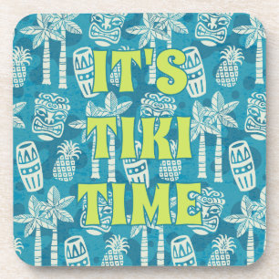 Tropicaler Tiki-Bar Tiki-Zeit Getränkeuntersetzer