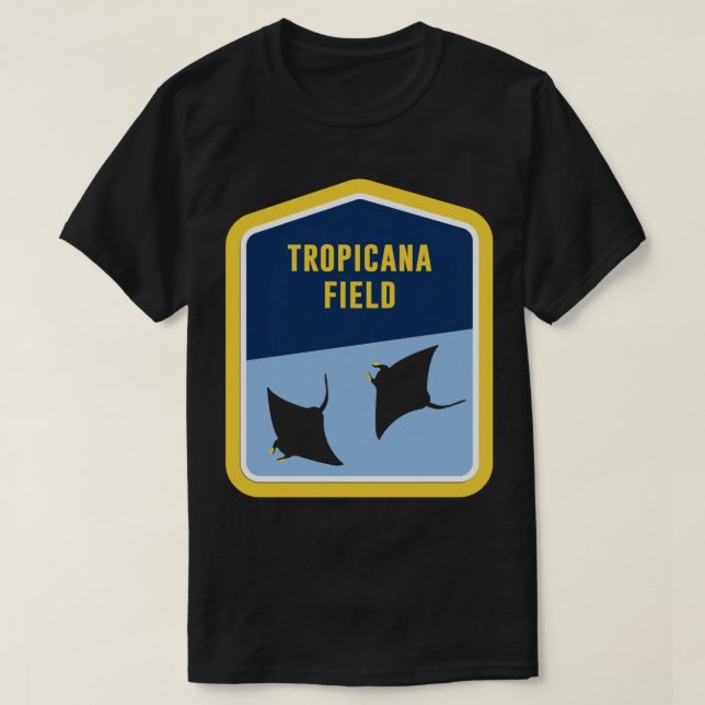 Tropicana-Feldaufkleber T-Shirt (Design vorne)