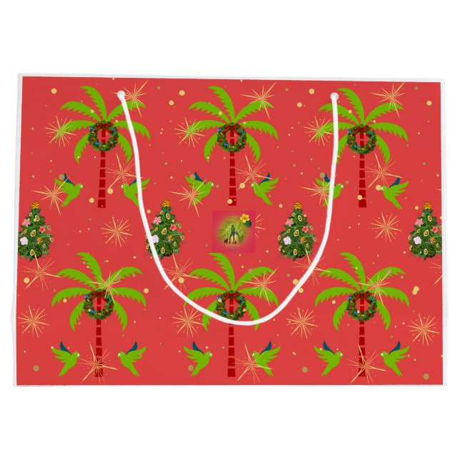 Tropicas - Korallenweihnachtsbeutel Große Geschenktüte (Rückseite)